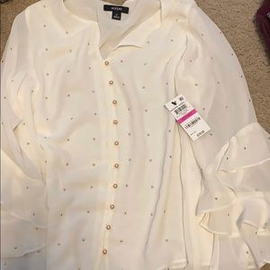 Alfani pearl blouse